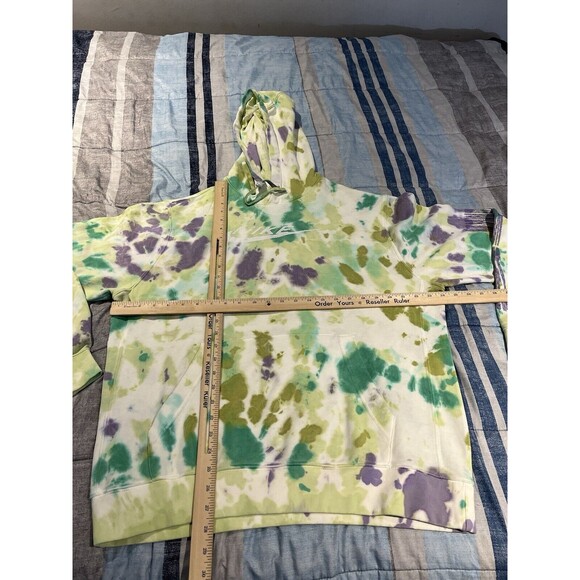 Nike mens L pullover hoodie sweatshirt sportswear club fleece Ice-Dye - Picture 3 of 9